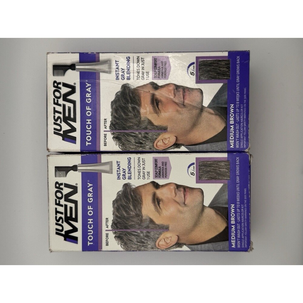 Just For MEN Touch of Gray Mustache & Beard Men's Hair Color